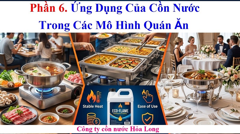 Cồn Nước Cho Quán Ăn – Giải Pháp Nhiên Liệu Tiện Lợi, An Toàn Và Tiết Kiệm